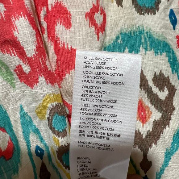 Anthropologie X Puff Sleeve Maxi Dress Multicolor Size M - Picture 7 of 10